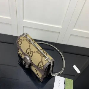 A+ Copy Gucci Jumbo Canvas Medium Shoulder Bag